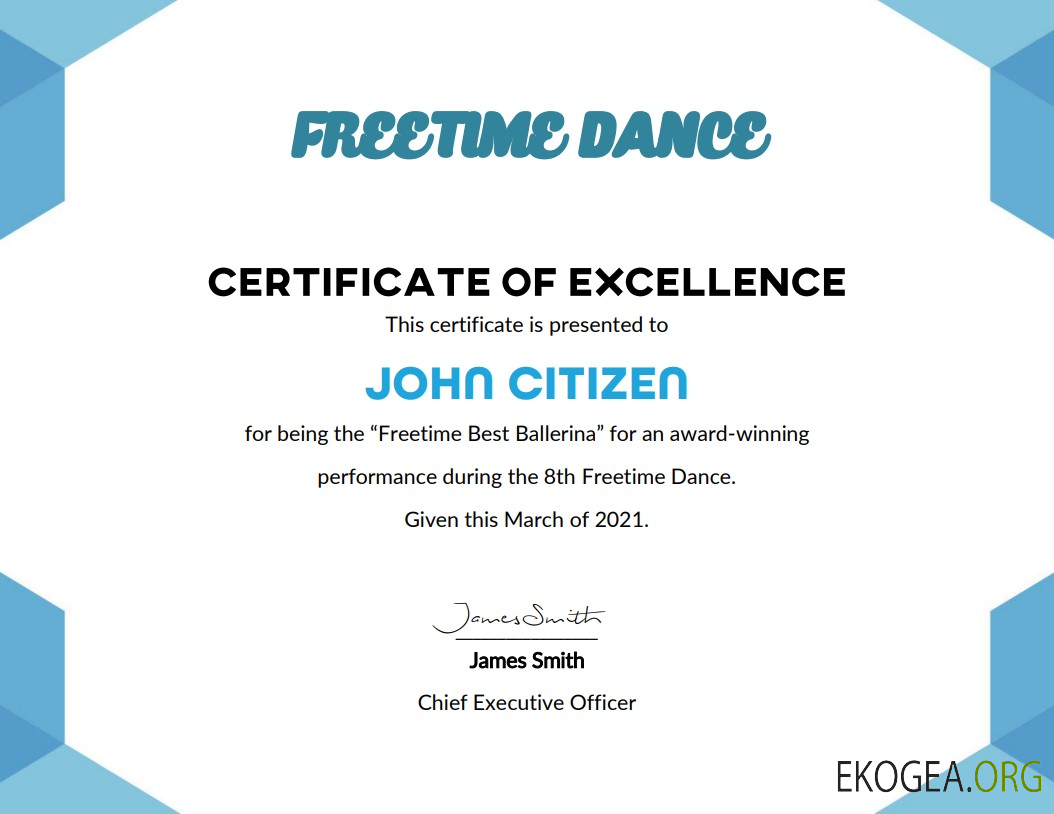 Certificat de meilleure performance aux États Unis